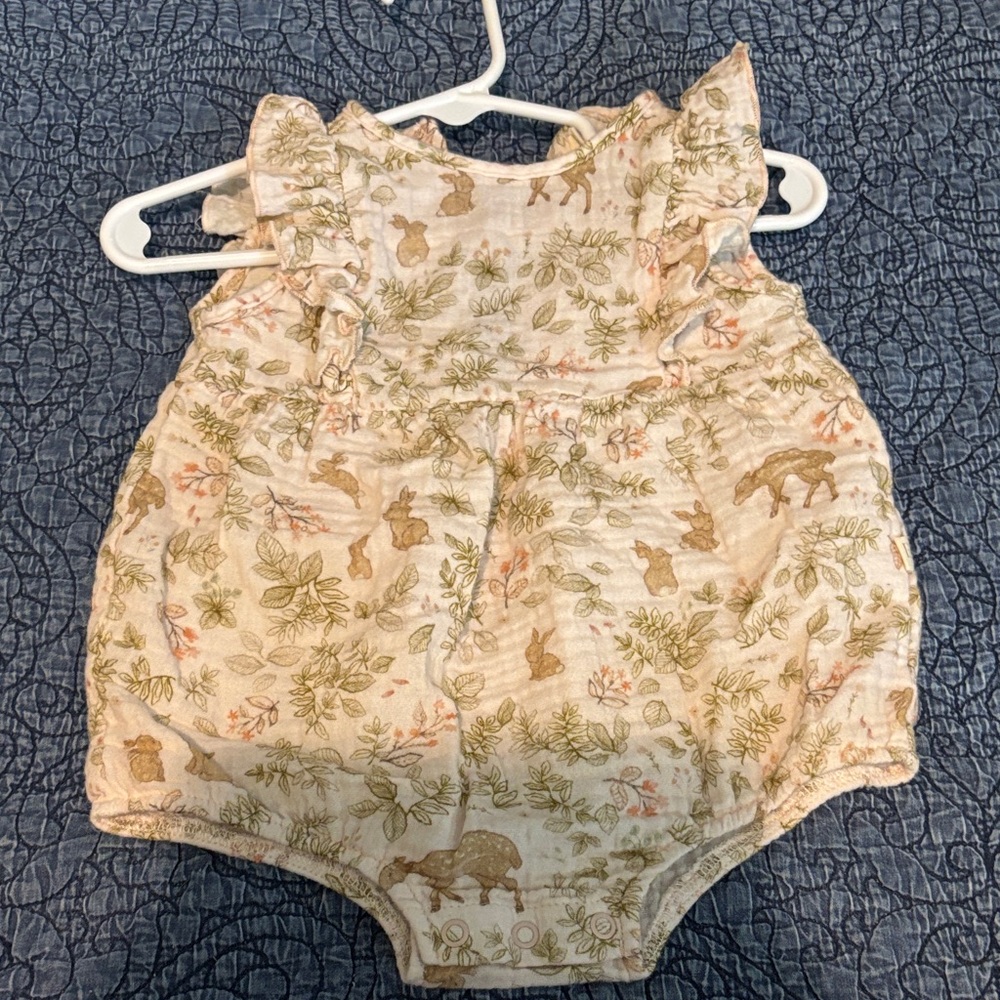 Woodland Creatures Elegant Print Kids Bodysuit